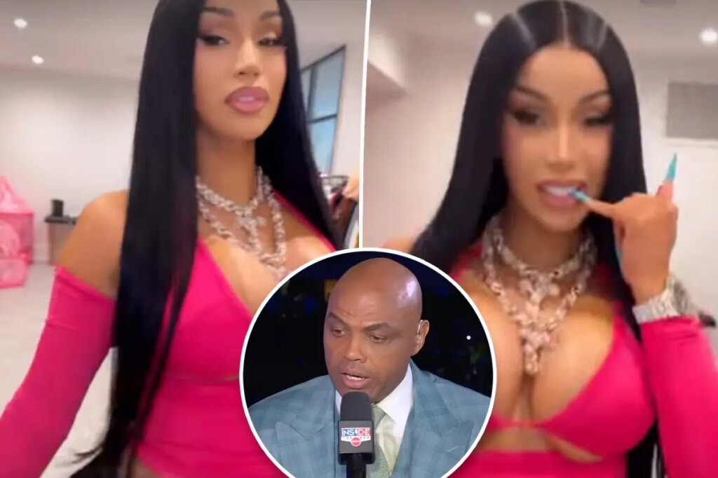 Cardi B celebrates Knicks’ win in racy new getup after viral Charles Barkley comment