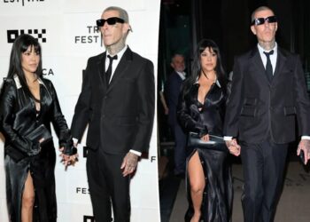 Kourtney Kardashian and Travis Barker make first red carpet appearance together in more than two years