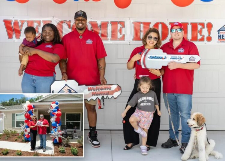 America’s wounded, struggling veterans get brand-new homes built by Florida teens