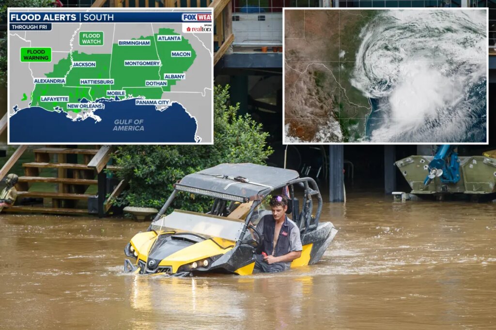 Post-tropical storm could unleash life-threatening flash flooding as millions of Americans at risk