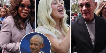 Obama’s Presidential Center opening ceremony has star-studded turnout with Tom Hanks, Oprah, Christina Aguilera and more