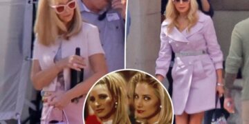 Lisa Kudrow and Mira Sorvino spotted filming highly anticipated ‘Romy and Michele’ sequel