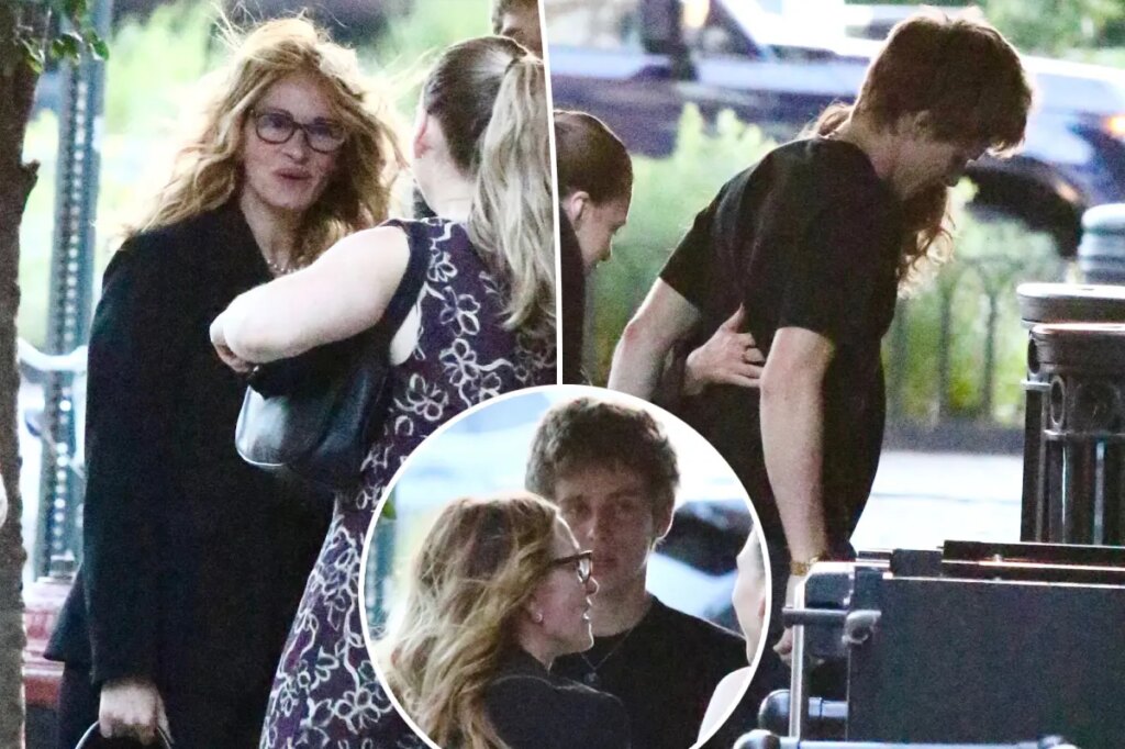 Julia Roberts’ 19-year-old son, Henry, towers over her during rare family outing in NYC