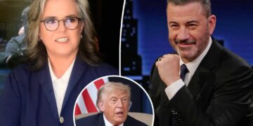 Jimmy Kimmel taps longtime Trump nemesis Rosie O’Donnell to replace him as he steps back from late-night show