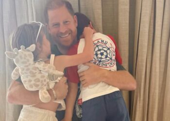 Prince Harry and Meghan Markle’s son, Archie, rocks England soccer shirt ahead of highly anticipated trip to UK