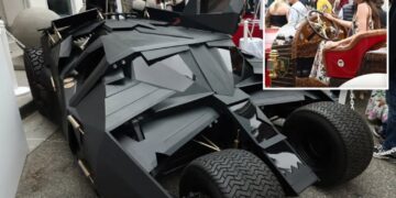 Supercar showdown on Rodeo Drive as the Batmobile lines up with world’s rarest (and most expensive) racers