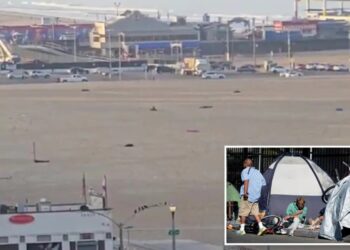 Iconic Santa Monica beach turns into ‘sleeping bag city’ at sunrise — as locals erupt
