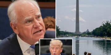 Tim Walz’s jab at Trump over Reflecting Pool draws fraud scandal backlash: ‘Sit this one out’