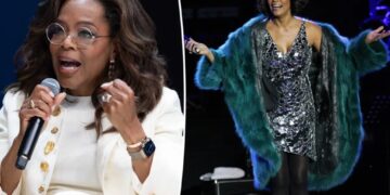 Oprah reveals secret Whitney Houston stage fall she fought to keep hidden