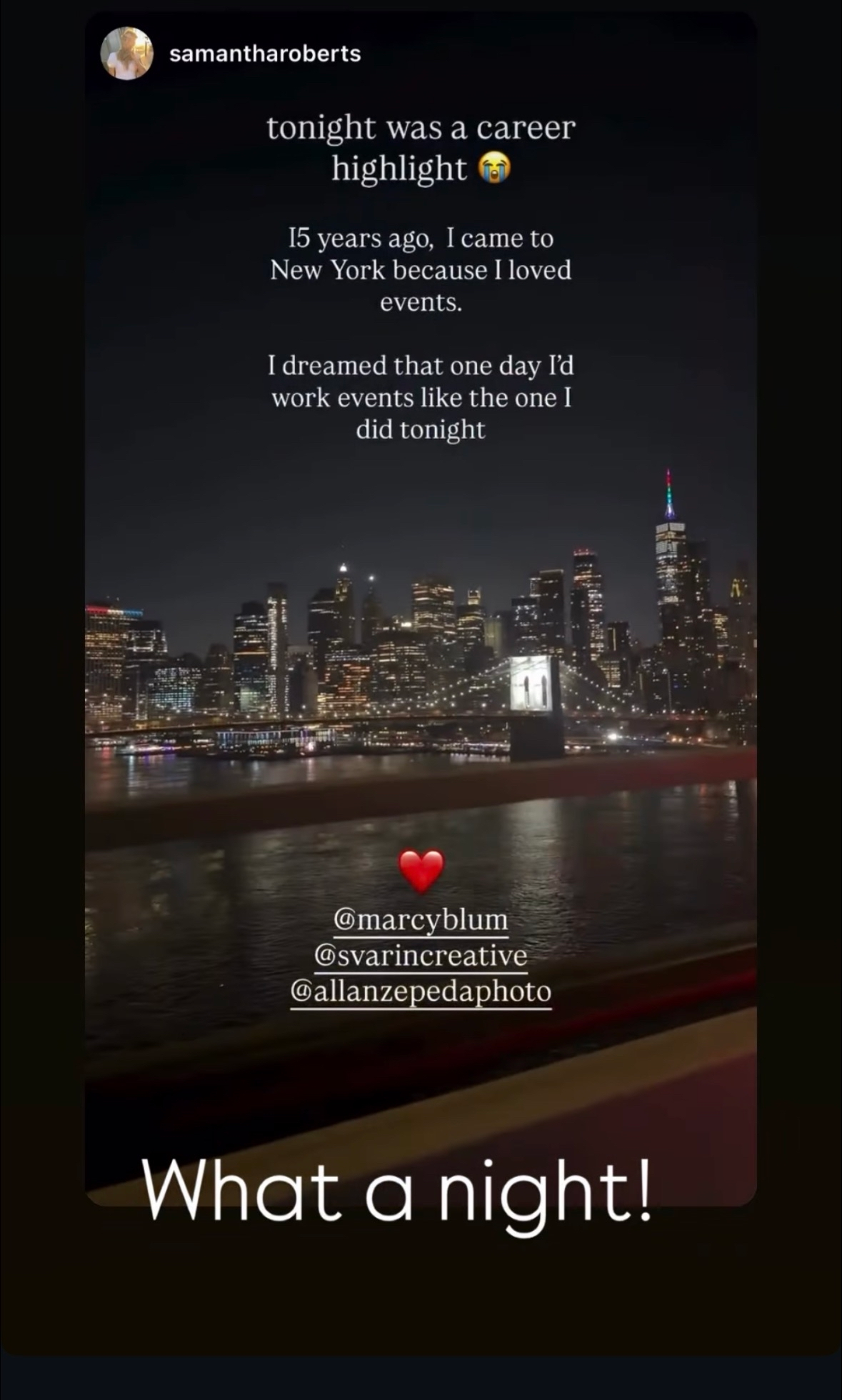 Samantha Roberts instagram