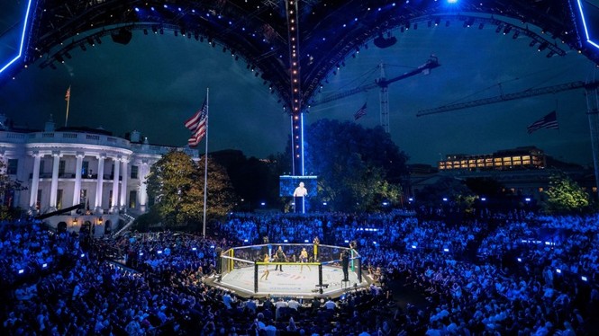 The UFC fight at the White House