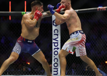 The Look of Patriotism at Trump’s U.F.C. Fight