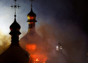 As Russia Strikes Ukraine, a Cultural Symbol Catches Fire