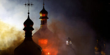 As Russia Strikes Ukraine, a Cultural Symbol Catches Fire