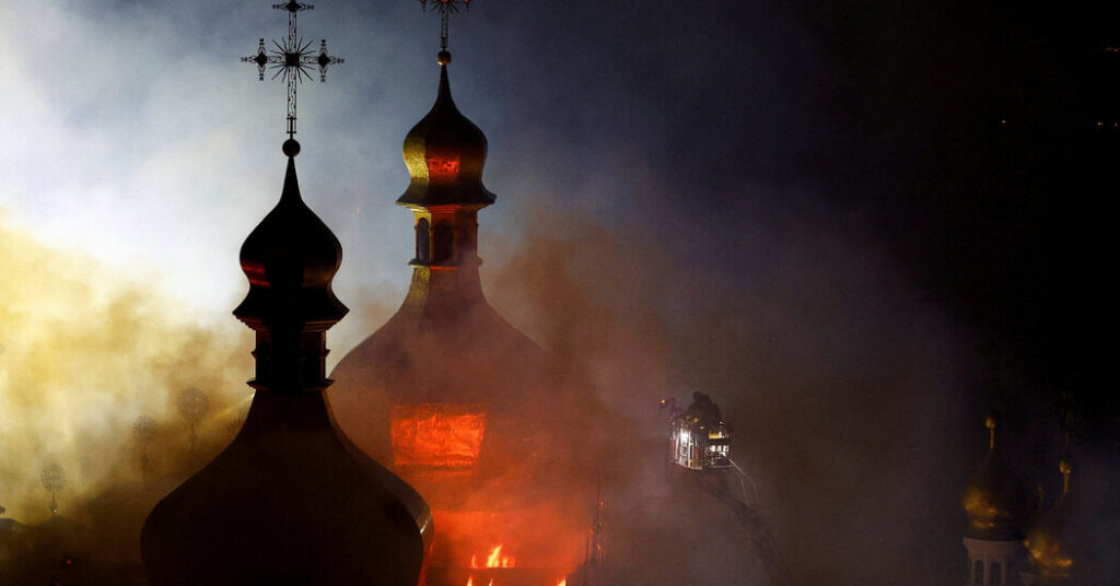 As Russia Strikes Ukraine, a Cultural Symbol Catches Fire