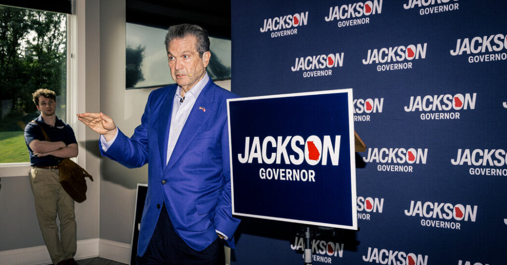 Rick Jackson, a Billionaire, Wins G.O.P. Runoff for Georgia Governor