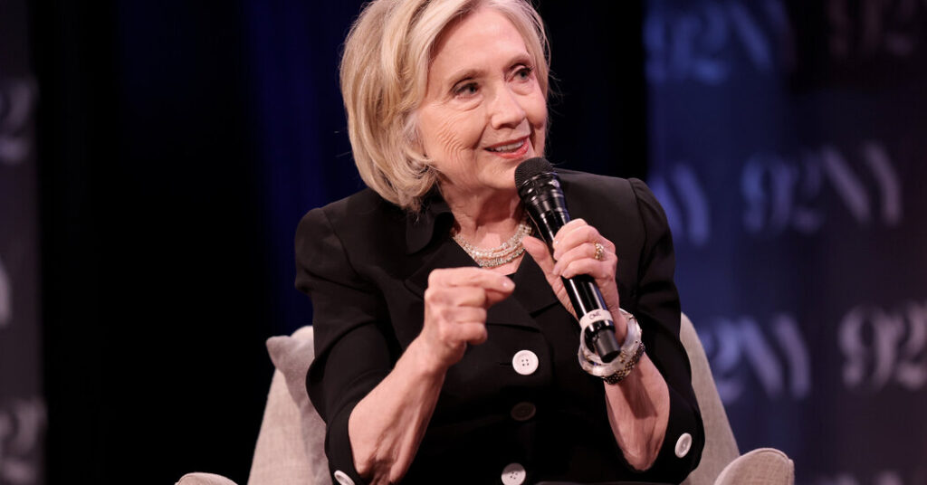 Hillary Clinton Says Biden’s Re-Election Bid Was a ‘Terrible Mistake’
