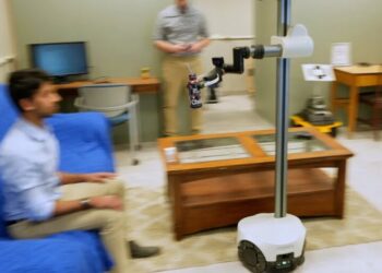The elderly and injured are using robots as home care support to help them get around their home