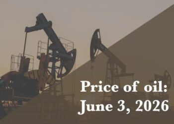 Current price of oil as of June 3, 2026