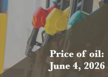 Current price of oil as of June 4, 2026