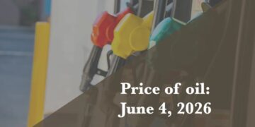 Current price of oil as of June 4, 2026