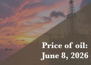 Current price of oil as of June 8, 2026