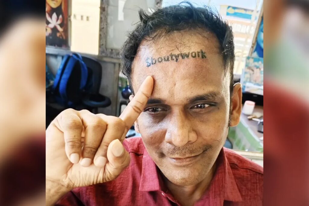 Disaster Strikes When Meme Coin Pays Man to Tattoo Its Name on His Forehead, But They Misspelled It