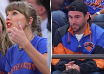 Scooter Braun risks run-in with nemesis Taylor Swift on Knicks date night with Sydney Sweeney