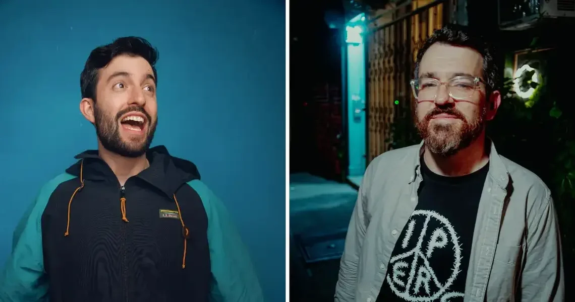 We talked to the comedians behind the viral fake AI ads on the subway