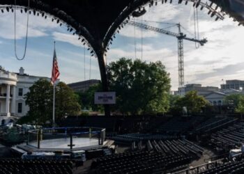 The real star of the UFC fight at the White House may be the Claw: a behemoth cage constructed for the Octagon