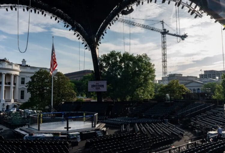 The real star of the UFC fight at the White House may be the Claw: a behemoth cage constructed for the Octagon