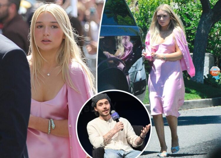 Why Brooklyn Beckham didn’t open the door when sister Harper stopped by LA mansion
