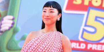 Greta Lee Plays a Tablet in Toy Story 5. In Real Life, She Bought Her Kids a Landline