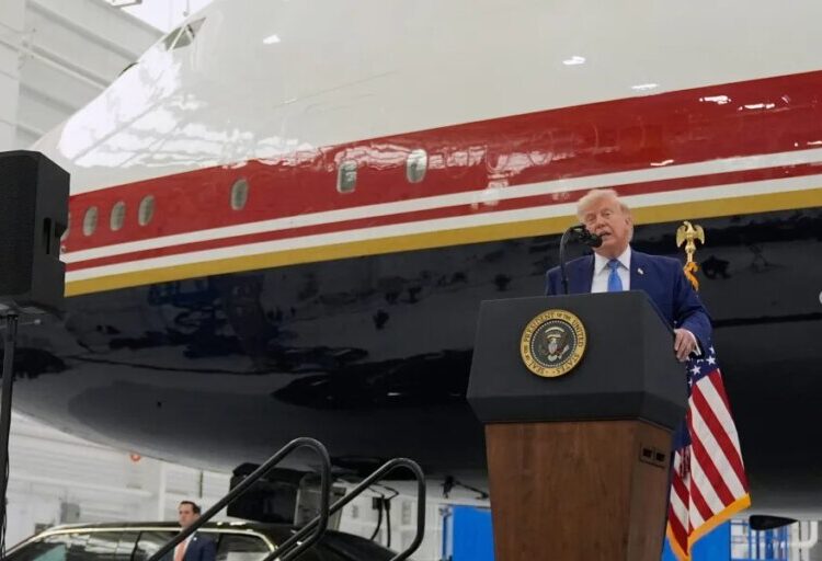 Trump shows off new Air Force One, a gift from Qatar, and admits ‘a normal president wouldn’t do this’