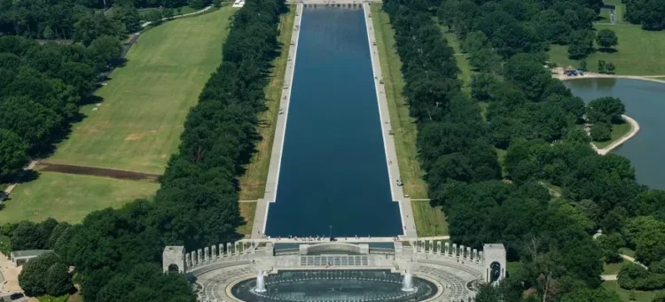 Trump lets loose new details on Reflecting Pool damage: ‘Many people have been arrested’