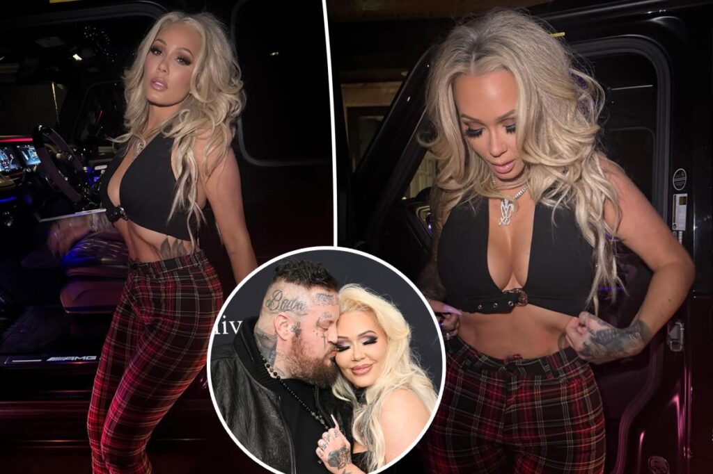 Bunnie Xo shows off curves in plunging top during girls’ night out amid Jelly Roll divorce
