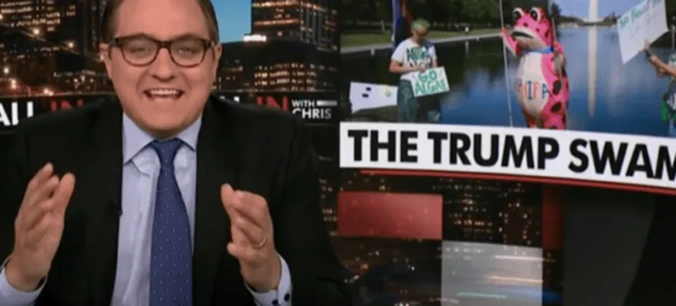 ‘Madness!’ Chris Hayes bursts into laughter mocking Trump’s reflecting pool conspiracy