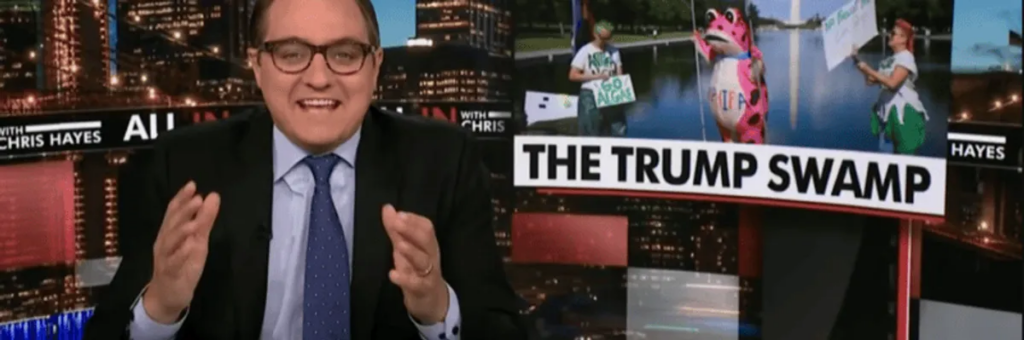 ‘Madness!’ Chris Hayes bursts into laughter mocking Trump’s reflecting pool conspiracy
