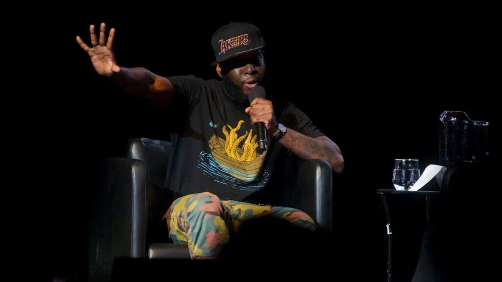 Hip Hop legend Talib Kweli confronts ‘creepy racist weirdo’ over boxing challenge