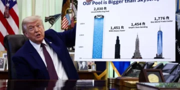 Trump retreating to distant moment of glory with pool obsession: biographer