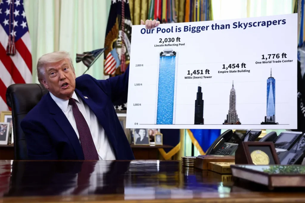 Trump retreating to distant moment of glory with pool obsession: biographer