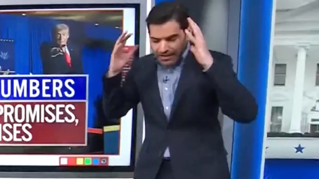 ‘Oh God no!’ Data guru shrieks in mock horror as Trump breaks major campaign promise