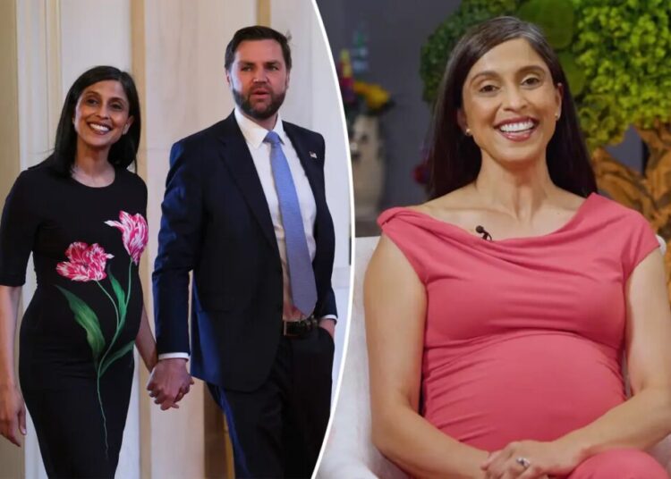 Second Lady Usha Vance claps back at New York Times’ commentary on her ‘body-hugging’ maternity fashion: ‘Here’s the receipt’