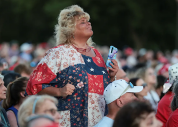 ‘Packed to the brim!’ Trump claims ‘fantastic’ turnout to his Great American State Fair