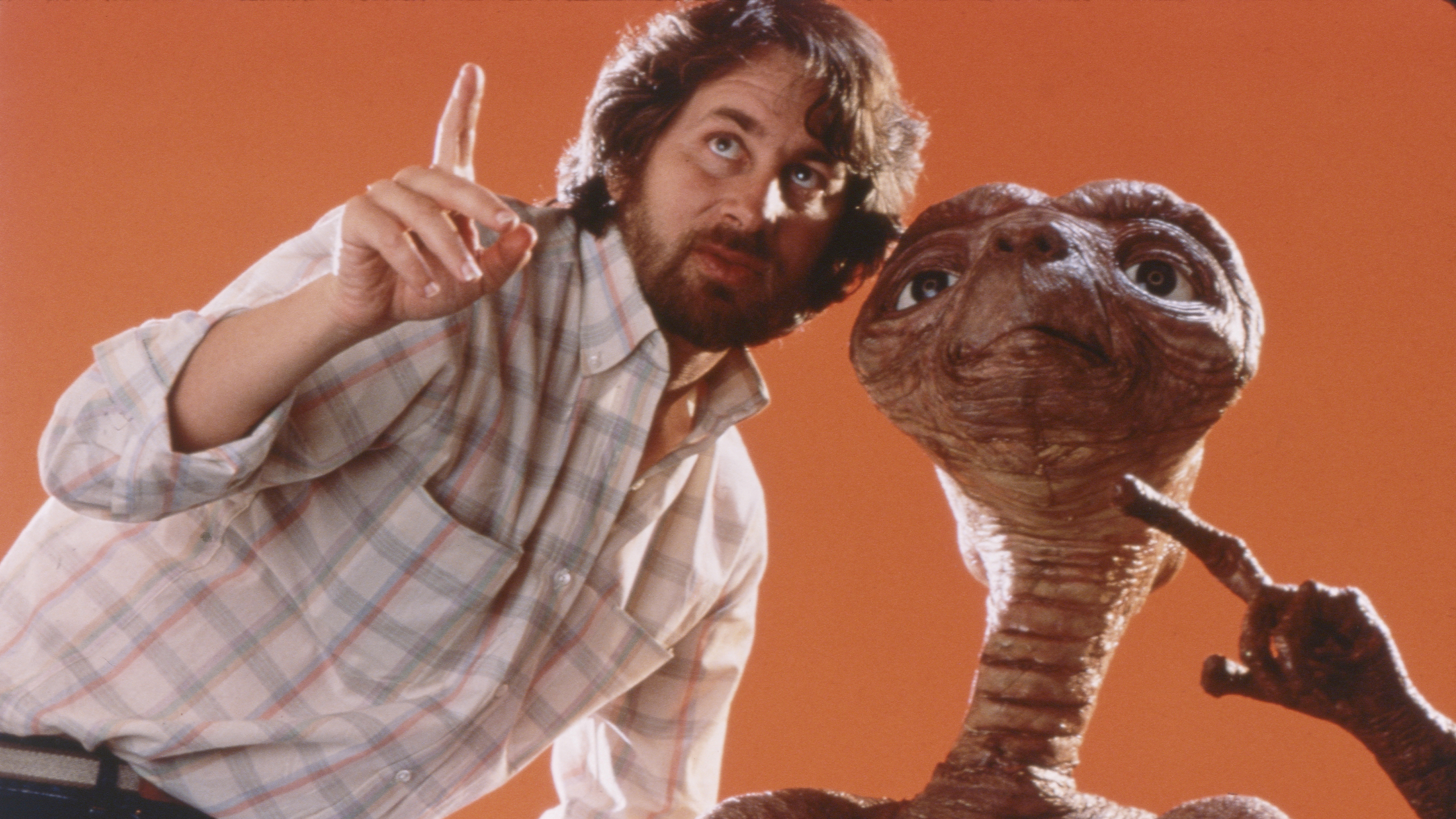 Steven Spielberg with E.T.
