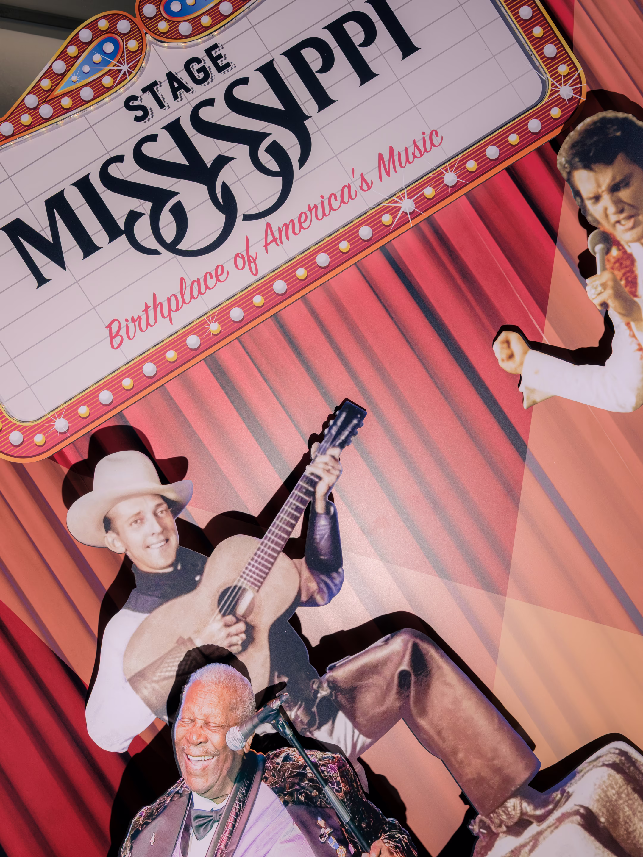 cardboard cutouts of musicians 