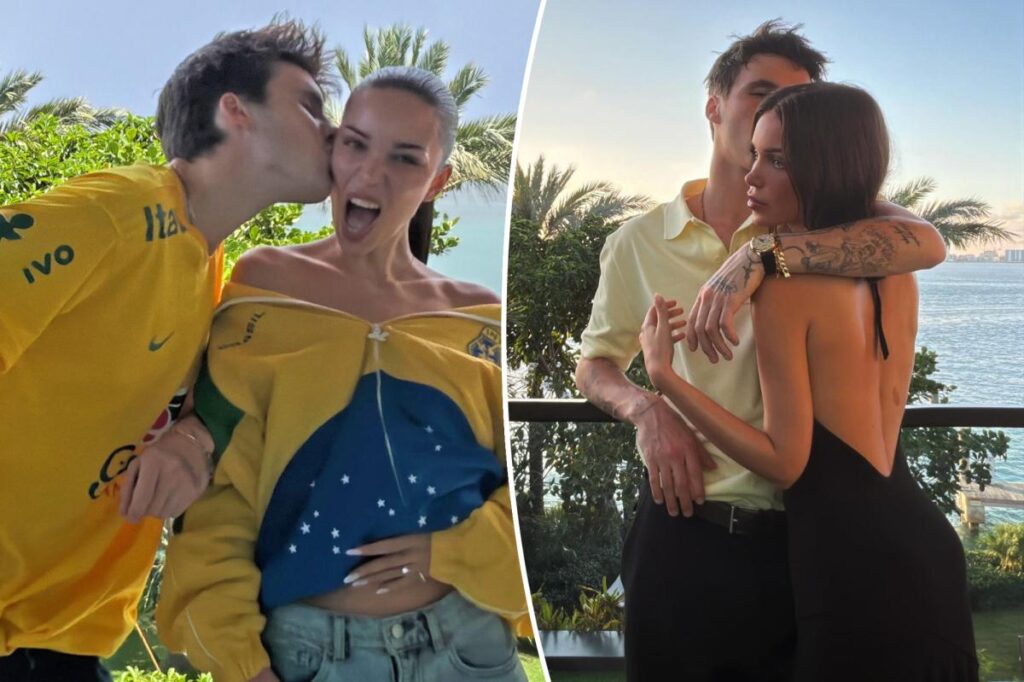 Cruz Beckham sparks engagement rumors after girlfriend Jackie Apostel flashes diamond ring