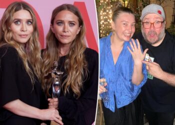 Mary-Kate and Ashley Olsen make rare public appearance at older brother Trent’s wedding