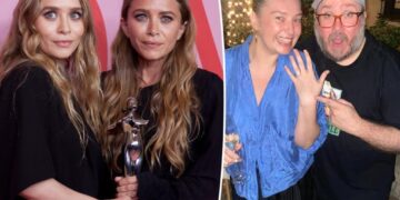 Mary-Kate and Ashley Olsen make rare public appearance at older brother Trent’s wedding