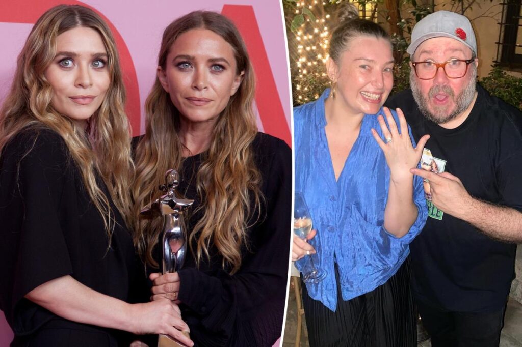 Mary-Kate and Ashley Olsen make rare public appearance at older brother Trent’s wedding